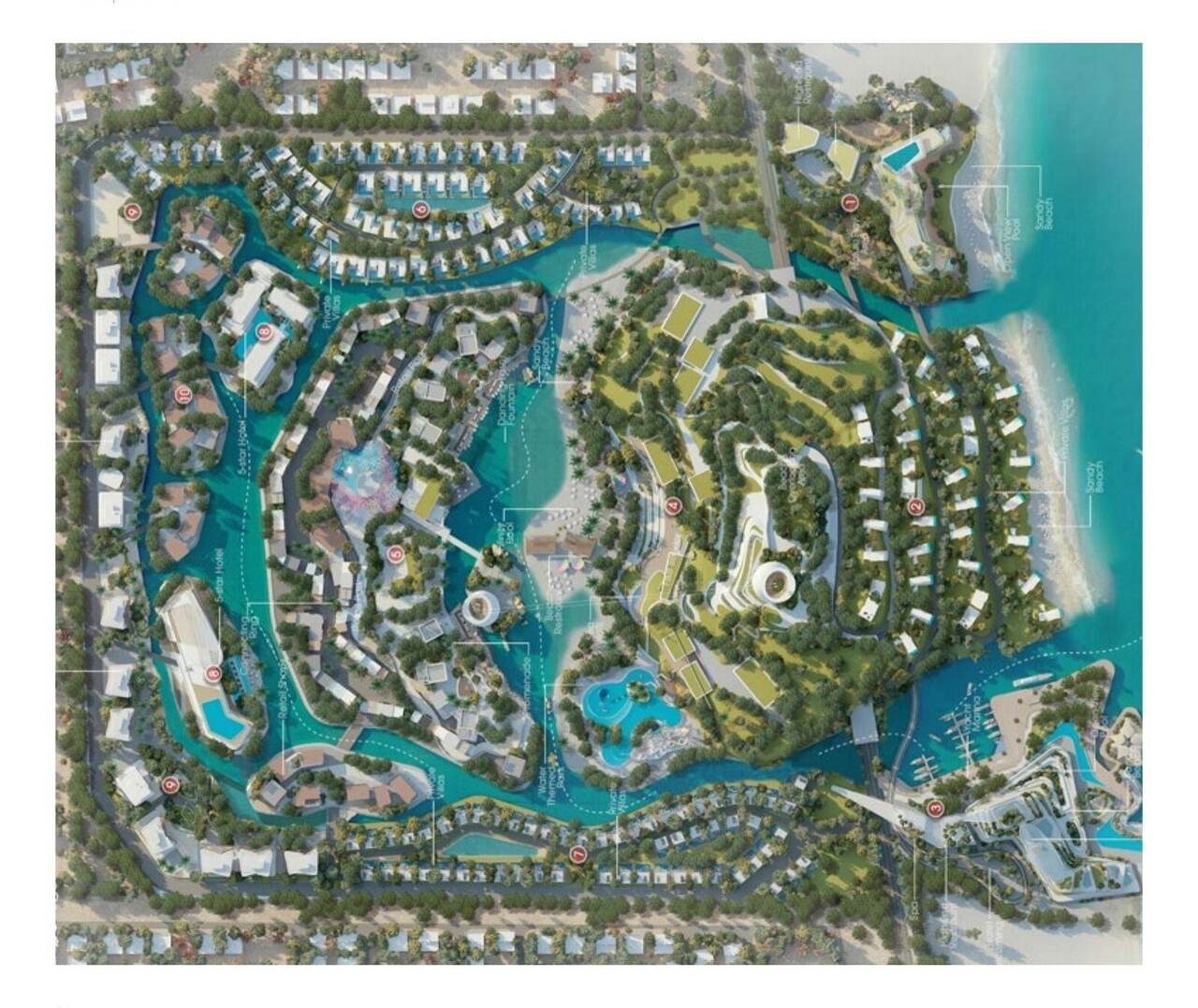 Top-down aerial photo of the Al Khobar Pier site