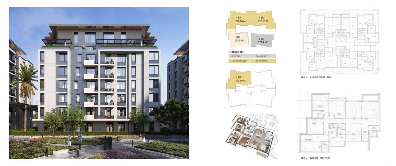 Golden hour render of the Tilal Residence exterior